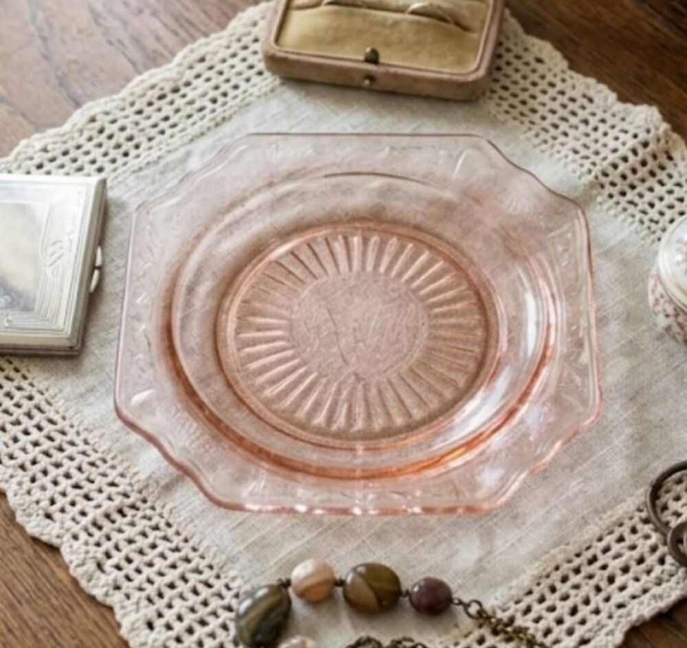 Depression Glassware Pink Dish/Saucer